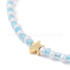 Set di collane con ciondolo stella e luna per ragazze adolescenti&nbsp;NJEW-JN03738-04