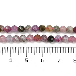 Colliers de perles de tourmaline multicolores naturelles&nbsp;X-G-C181-B04-03
