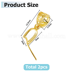 2 шт. 925 серебряных кулона для подвески&nbsp;STER-HS0001-25G