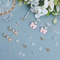 20шт 2 цвета латунные клипсы для серег&nbsp;KK-BBC0019-61