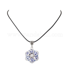 Кулон в виде цветка из бисера&nbsp;NJEW-MZ00141