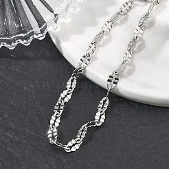 Bracciali da donna con catene a maglie in acciaio inossidabile 304&nbsp;BJEW-D466-08B-P