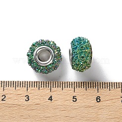 Ab цвет смолы роза цветок европейские бусины RESI-M001-05H