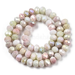 Colliers de perles de verre teintées à effet ombré&nbsp;GLAA-C023-02-B03