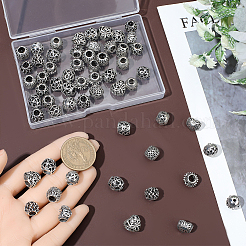 80 шт. 10 стиля сплава европейских бусин&nbsp;FIND-PA0001-14