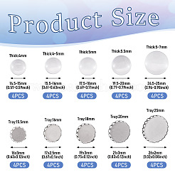 Набор для изготовления броши из нержавеющей стали 304 в виде купола своими руками&nbsp;DIY-TA0009-60