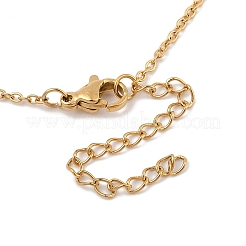Collane e bracciali con ciondolo a forma di cuore in acciaio inossidabile 304 con micro pavé di zirconi cubici e orecchini a bottone per donna&nbsp;SJEW-C004-13G-02