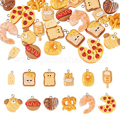 24шт 12 стиля непрозрачные подвески из смолы&nbsp;CRES-TA0001-65