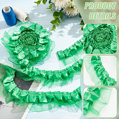 1 paquet de bordures en dentelle polyester double épaisseur&nbsp;OCOR-WR0001-27A