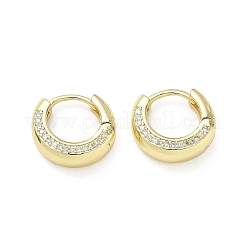 Créoles en laiton avec zircone cubique de micro pave&nbsp;KK-CBA30C7-02G