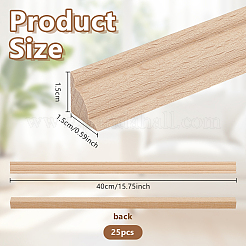 25 moldura de techo de madera&nbsp;AJEW-OC0016-05G