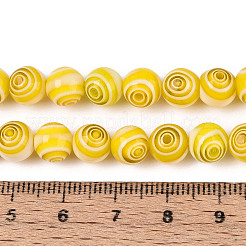 Handmade Millefiori Glas runde Perlen Stränge&nbsp;LK-R004-93D