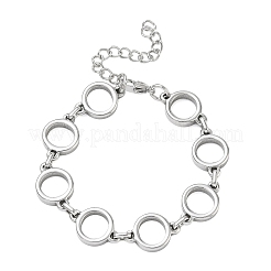 12 mm 304 Edelstahl-Ringgliederkettenarmbänder&nbsp;SA-CBA2696-23P