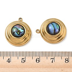 Natur Paua Muschel Anhänger&nbsp;STAS-G397-07G-02