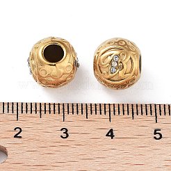 Ionenplattierung (IP) 304 Edelstahl Strass europäischen Perlen&nbsp;STAS-A092-10R-G