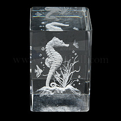 Figura de vidrio animal con grabado láser 3d.&nbsp;LS-DJEW-R013-01C