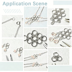 5 pièce 925 anneaux fendus en argent sterling&nbsp;STER-BBC0009-45B