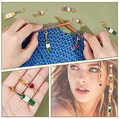 Маркеры для подвесок на тему пива и вина&nbsp;HJEW-AB00425