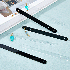 2 Beutel transparenter Acryl-Anprobestift für 3-Loch-Ohrringe&nbsp;ODIS-HS0001-01
