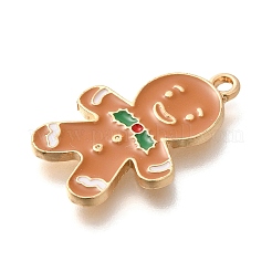 Noël alliage thème pendentifs émail&nbsp;ENAM-Q509-02KCG-04