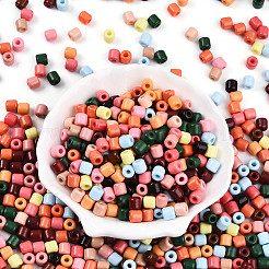 Непрозрачные цветные стеклянные бусины&nbsp;SEED-N007-14F