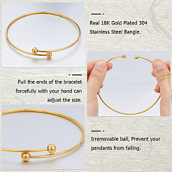 6шт регулируемый браслет-манжета из нержавеющей стали 304&nbsp;MAK-BBC0001-09