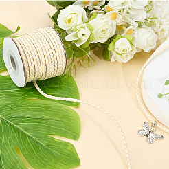 1 рулон круглых плетеных шнуров из коровьей кожи&nbsp;WL-CY0001-01B