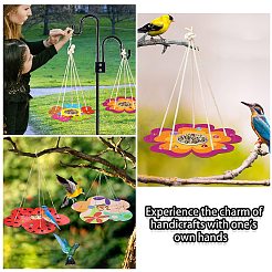 2 комплект цветочной деревянной кормушки для птиц своими руками&nbsp;DIY-CJ0002-55