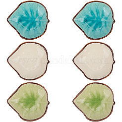 3 ciotola per immersione in ceramica bicolore&nbsp;AJEW-CP0009-67