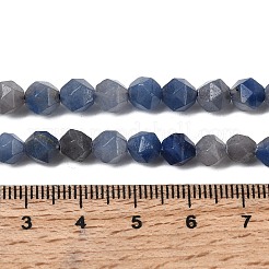 Природные голубые авантюрин бисером пряди&nbsp;G-Z119-A38-01