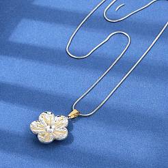 Colliers pendentifs bicolores en acier inoxydable 304 pour femmes&nbsp;NJEW-S445-01D-GP