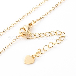 Colliers à pendentif en zircone cubique transparent micro pavé en laiton&nbsp;NJEW-JN03400