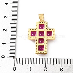 Pendenti in ottone con zirconi cubici&nbsp;CU-CBA03AF-17G-03