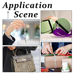 40 шт. 4 стиля ангельский стеклянный жемчуг и акриловый кулон украшение&nbsp;HJEW-FH00074