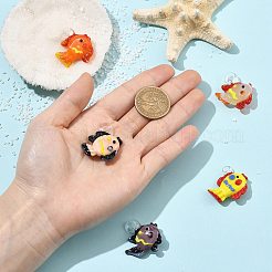 5 pièces 5 couleurs pendentifs au chalumeau faits à la main&nbsp;LAMP-FS0001-80A