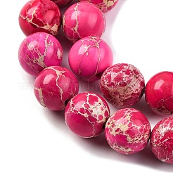 Нити бусин из окрашенного натурального регалита/императорской яшмы/морского осадка яшмы&nbsp;X-G-B124-C03-02