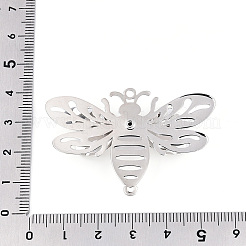 Латунные хрустальные стразы 3d пчела соединительные подвески&nbsp;KKC-T003-03P