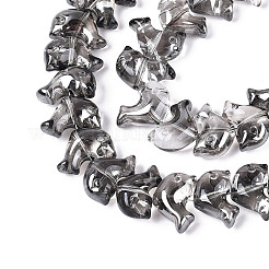 Гальванизируйте прозрачное стекло бисер нитей&nbsp;EGLA-N017-06-A06