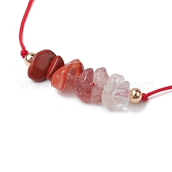 Armband aus geflochtenen Edelsteinen&nbsp;BJEW-JB11013-07