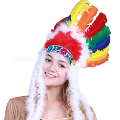 Вышивка полиэфирными лентами в этническом стиле&nbsp;OCOR-WH0077-29B