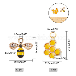 Подвески из эмали и сплава&nbsp;ENAM-NB0001-25