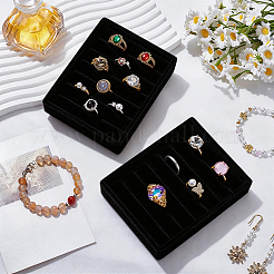 Plateaux de présentation de bijoux en velours à 6 emplacement&nbsp;ODIS-SP0002-24B-02