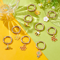 12шт 6 стиля подвеска из сплава эмали украшения&nbsp;HJEW-PH01899