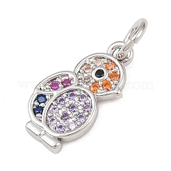 Латунные микро проложить кубического циркония подвески&nbsp;KK-G544-43P