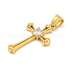 Подвески из нержавеющей стали 304 с ионным покрытием (IP) и кубическим цирконием&nbsp;STAS-C102-02G