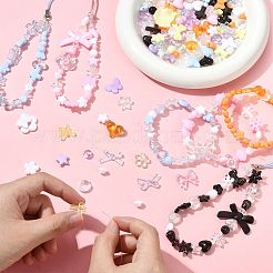 450 шт. 6-х цветные прозрачные и непрозрачные акриловые бусины&nbsp;TACR-FS0001-67