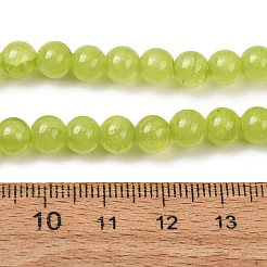 Collares redondos de cuentas de jade verde natural teñido de 6 mm&nbsp;GG-CBAA808-04P-B