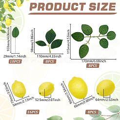 50 шт. пенопластовый имитация лимона&nbsp;DJEW-GA0001-75B