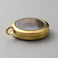 Medaillonanhänger aus Edelstahl 304&nbsp;STAS-WH0027-44G