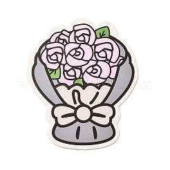 Grußkarte mit Rosenstrauß aus Papier&nbsp;AJEW-F067-01A